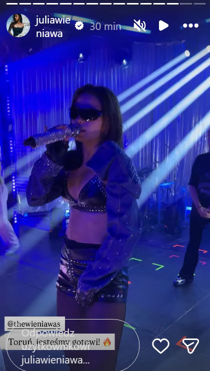 Julia Wieniawa na scenie