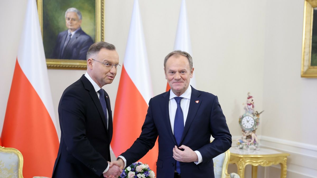 Prezydent Andrzej Duda i premier Donald Tusk