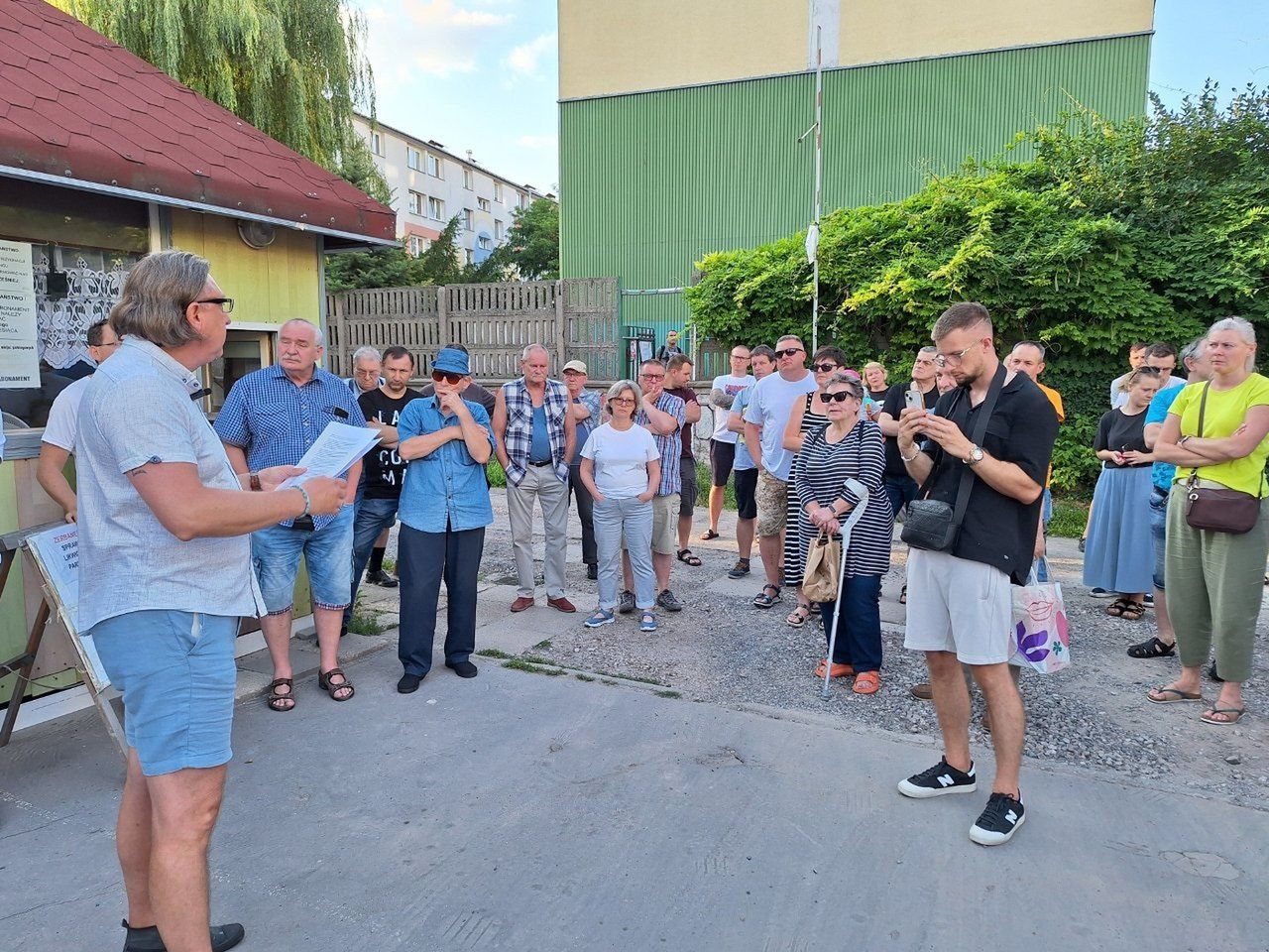 Użytkownicy parkingu podczas lipcowego protestu zbierali podpisy pod petycją do prezydent Hanny Zdanowskiej