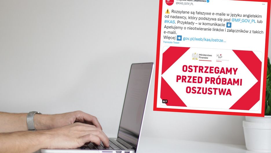 Fałszywe maile. Ministerstwo Finansów apeluje o zachowanie ostrożności