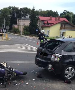 Śmierć motocyklistki w Gryfowie Śląskim. 19-latka zderzyła się z samochodem