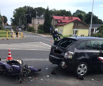 Śmierć motocyklistki w Gryfowie Śląskim. 19-latka zderzyła się z samochodem