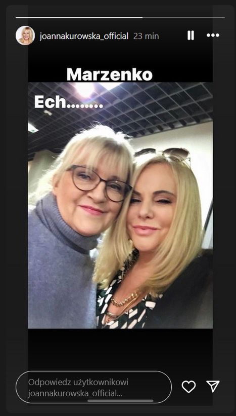 Joanna Kurowska upamiętniła Marzenę Kipiel-Sztukę