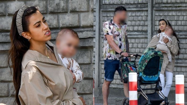 Maja Hyży zabrała partnera i córeczkę na rozprawę z byłym mężem