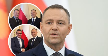 Wieczorne konsultacje u Nawrockiego. Pojawiły się dwa zdjęcia