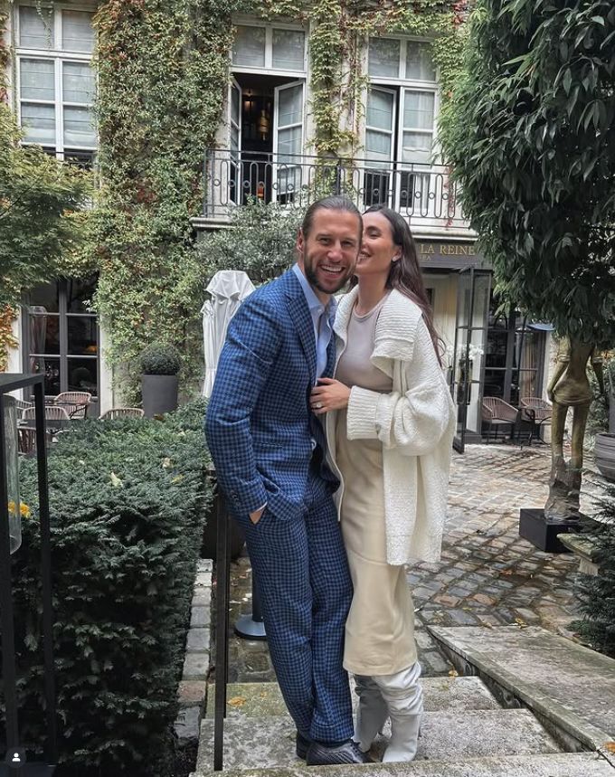 Grzegorz Krychowiak i Celia Jaunat