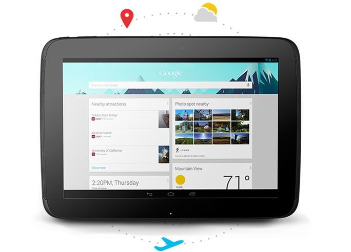 Nexus 10 - Google Now