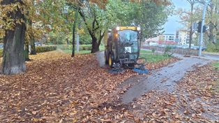 Toruń: Niebezpiecznie na chodniku przy Grudziądzkiej. Porządkami zajęła się "pszczotka"