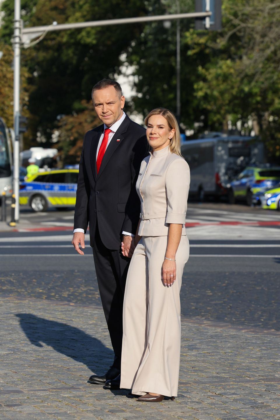 Karol i Marta Nawroccy na obchodach Święta Wojska Polskiego