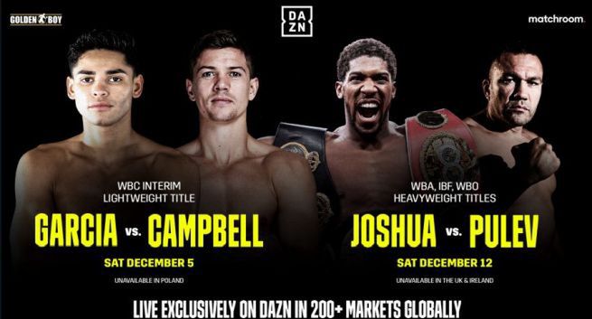 DAZN od grudnia w Polsce. Na początek walki bokserskie