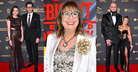 Gala Mistrzów Sportu 2025. Monika Pyrek w sukience z odważnym wycięciem, Marcin Gortat z wystrojoną żoną i mama Roberta Lewandowskiego