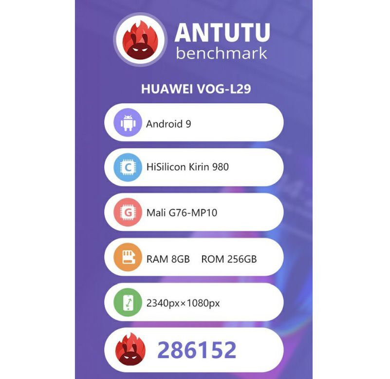 Huawei P30 Pro w bazie AnTuTu