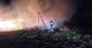 Pożar drewnianej szopy w miejscowości Biechów w gminie Kunów