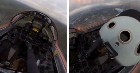 Moment ataku pilota MiG-29. Pociski z USA spadły na Rosjan