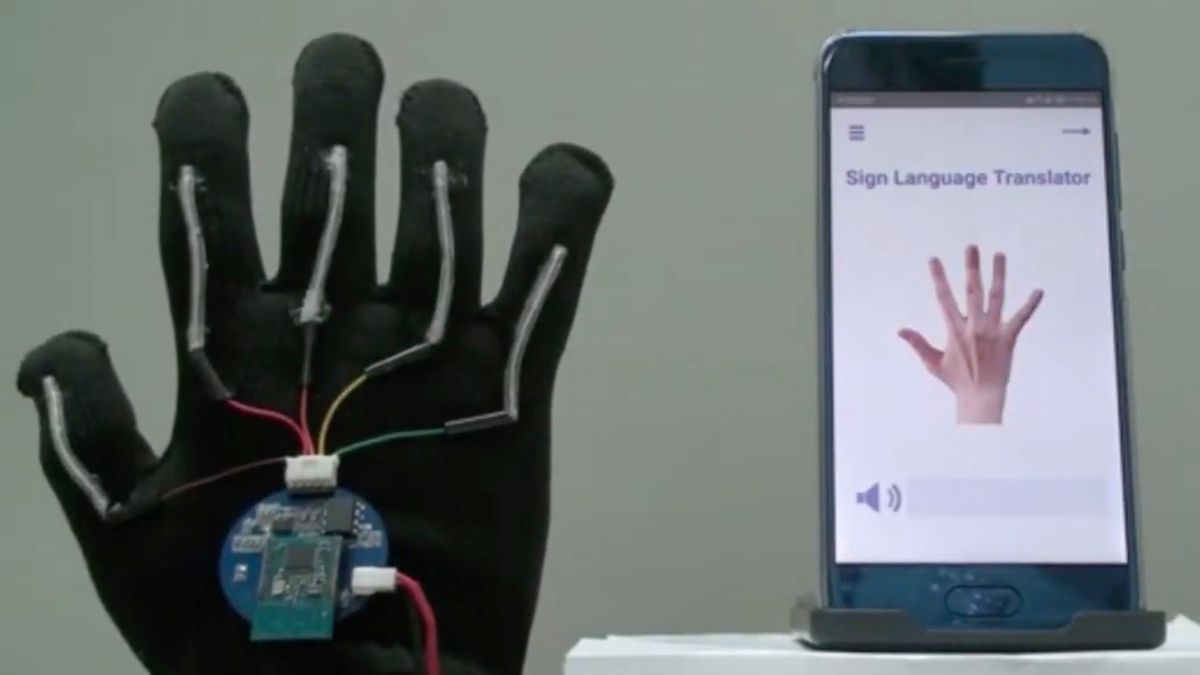 Rękawiczka + sztuczna inteligencja = tłumacz języka migowego w czasie rzeczywistym 1