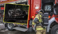 Straszny wypadek. Zwęglone zwłoki w BMW