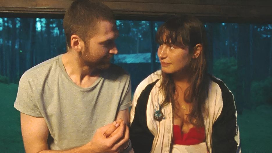 Kestutis Cicenas i Greta Grinevičiūtė w filmie "Powoli"