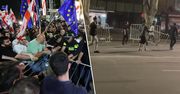 Natychmiast wyszli na ulice. Protest i atak w Tbilisi