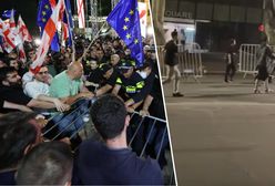 Natychmiast wyszli na ulice. Protest i atak w Tbilisi
