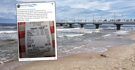 Turysta z Poznania pojechał do Kołobrzegu. Pokazał zaskakujący paragon