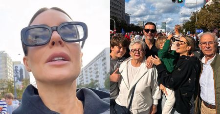 Małgorzata Rozenek relacjonuje "Marsz Miliona Serc", na który wybrała się z całą rodziną: "Dla DOBRA POLSKI" (ZDJĘCIA)