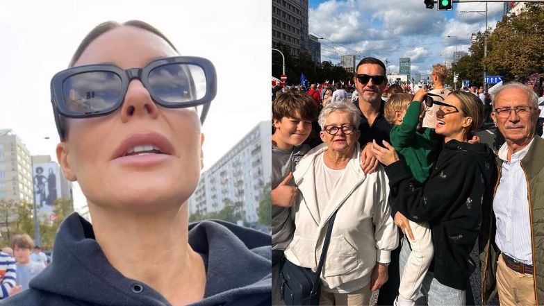Małgorzata Rozenek relacjonuje "Marsz Miliona Serc"