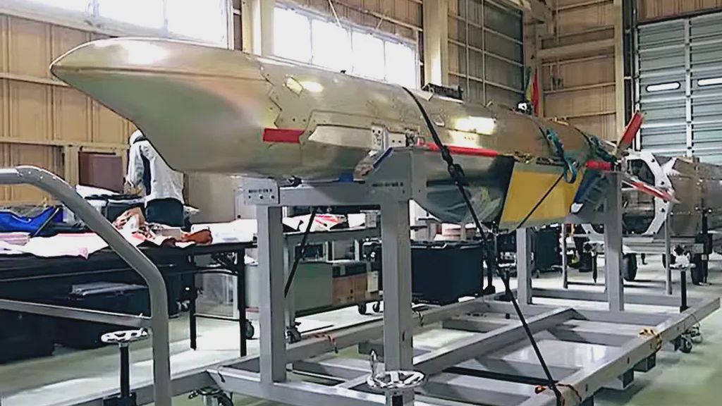 Prototyp japońskiego pocisku manewrującego od Kawasaki. 