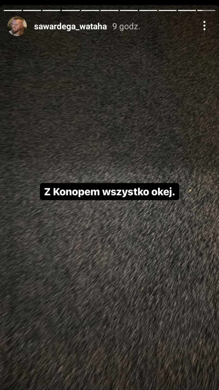 Sylwester Wardęga o śmierci Konopskiego.
