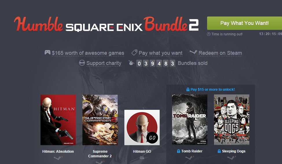 To najlepsze Humble Bundle w historii? Tomb Raider, Hitman, Sleeping Dogs za grosze! 2