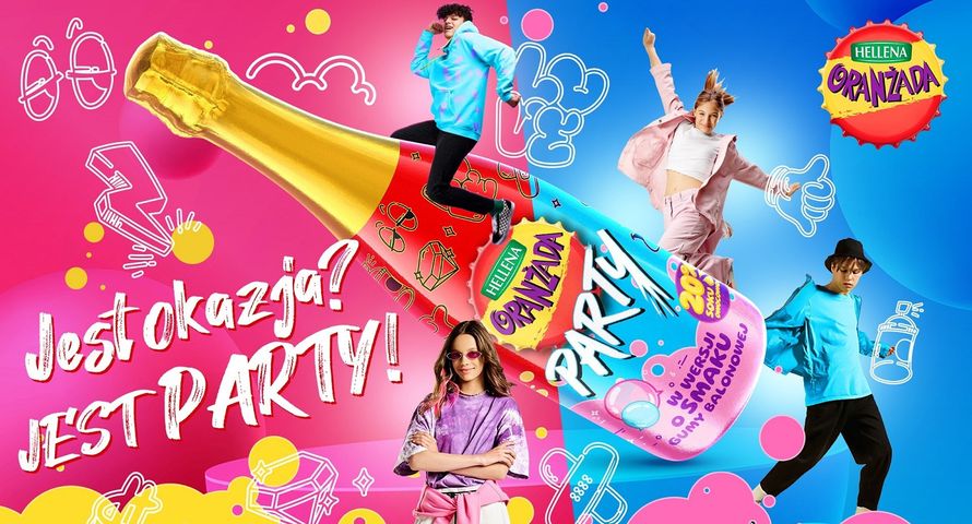 Oranżada Hellena Party w kampanii świętuje sukcesy dzieci