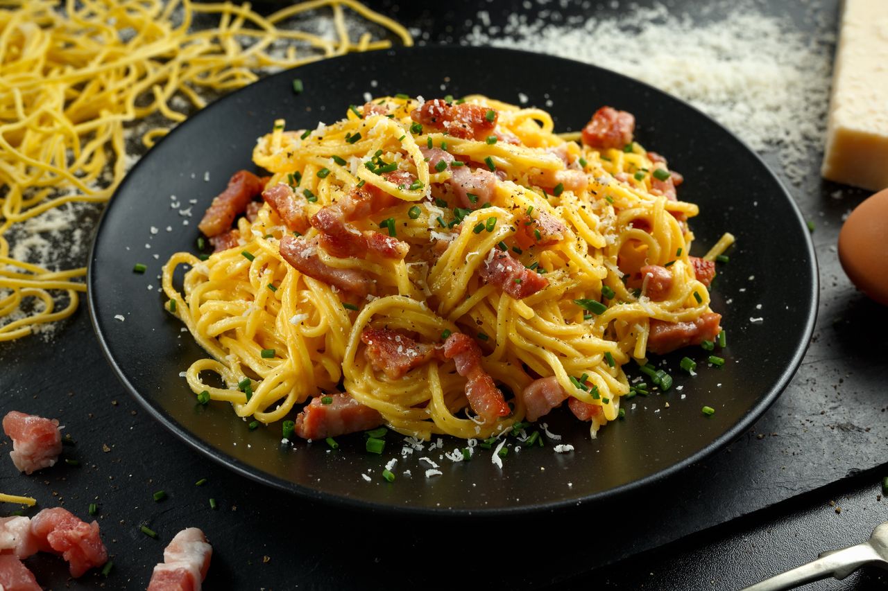 Spaghetti carbonara. Pierwszy przepis pochodzi z Ameryki