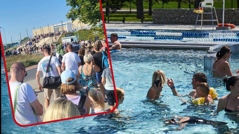 Tłumy szturmują aquapark. "Obecny czas oczekiwania to 6h"