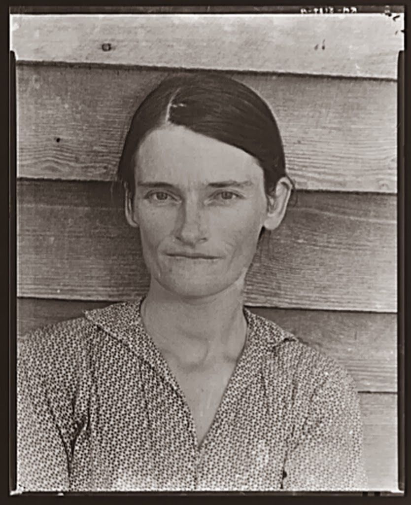 Allie Mae Burroughs, wife of cotton sharecropper, 1936 r.