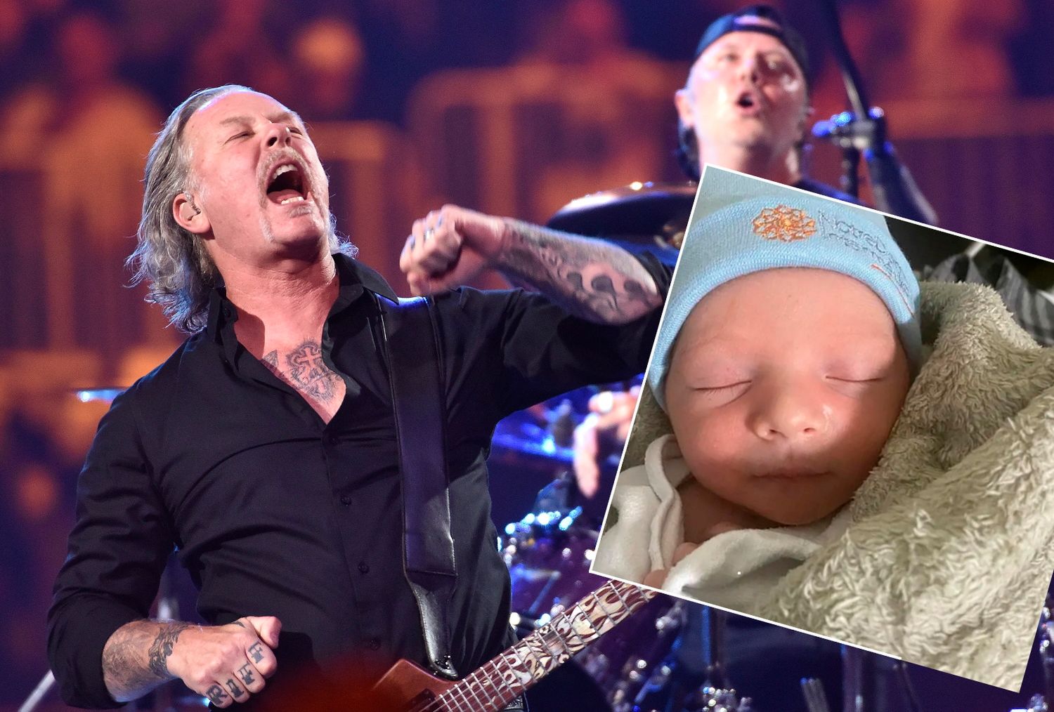 Ciężarna wybrała sie na koncert Metalliki