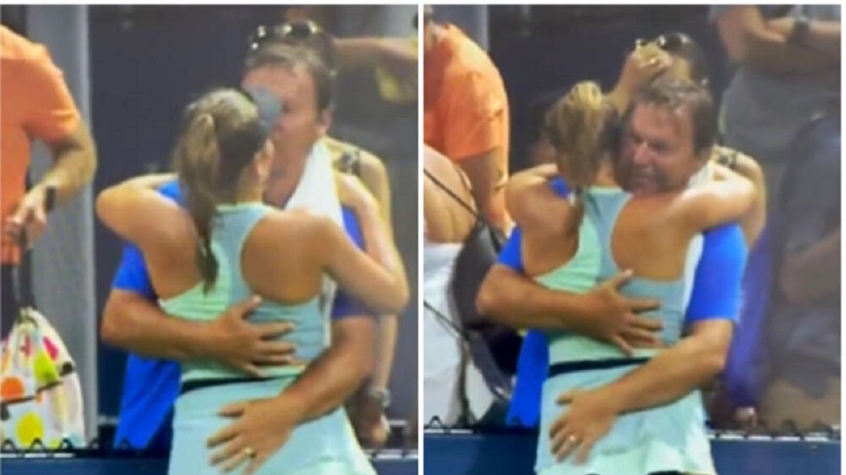 Sara Beljek w towarzystwie ojca i trenera