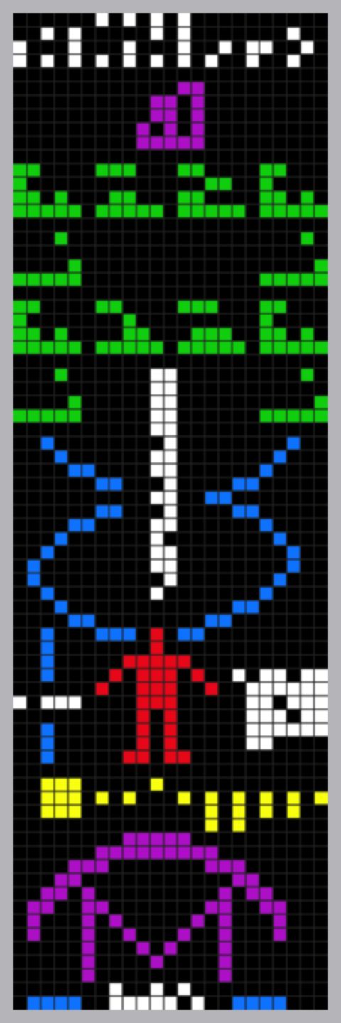 Graficzna prezentacja Wiadomości Arecibo