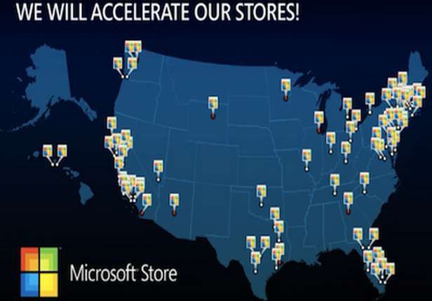 Planowana sieć sprzedaży Microsoftu (Fot. BusinessInsider.com)