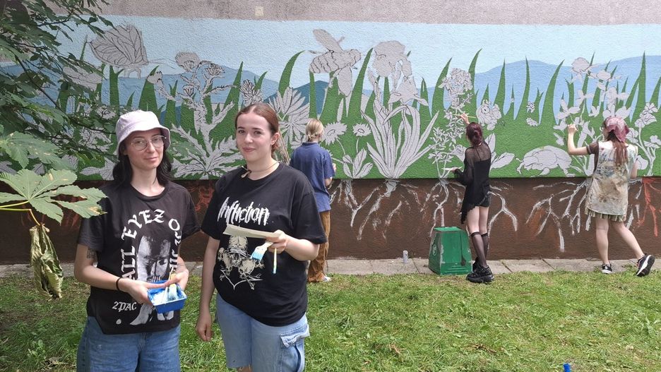 Tak powstają murale na krakowskim osiedlu