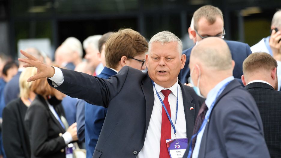 VI kongres PiS w warszawskim Centrum EXPO XXI. Na zdjęciu poseł Marek Suski 