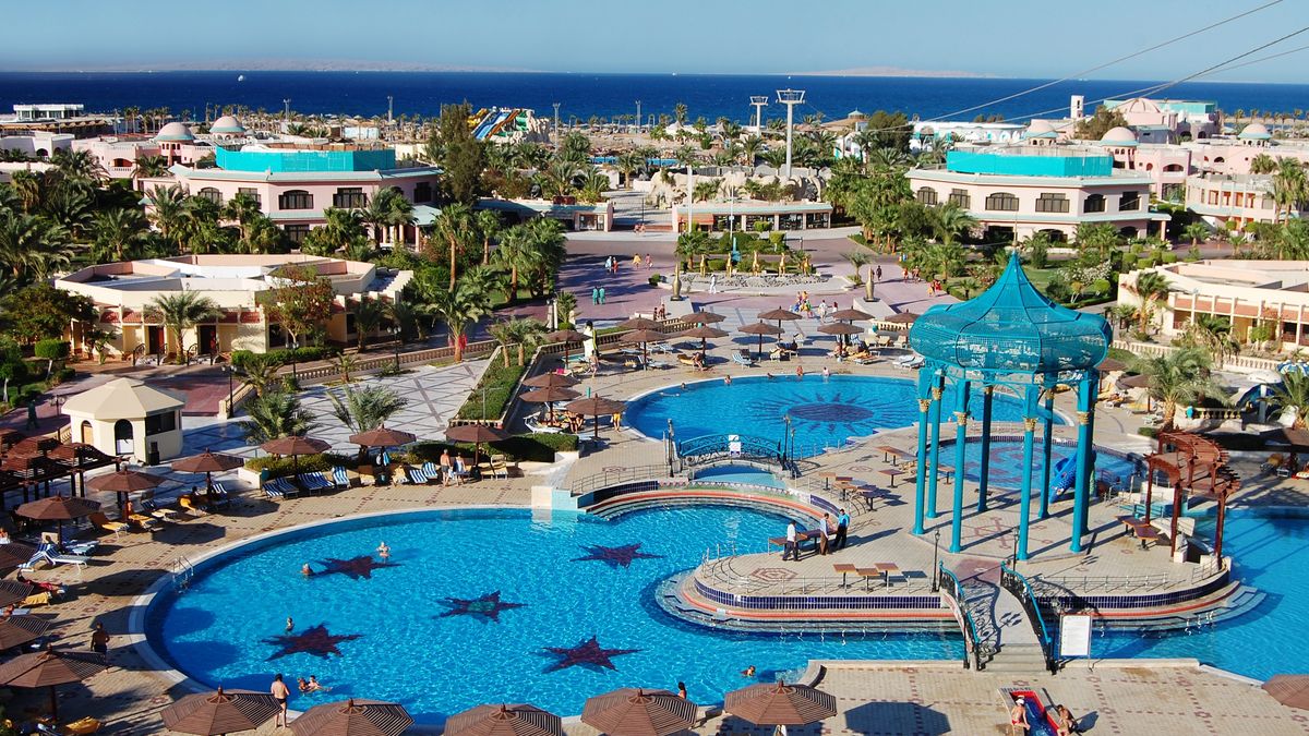 wakacje, egipt, hotel, urlop