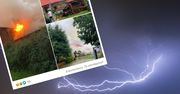 Niszczycielska burza na Dolnym Śląsku. Dom stanął w ogniu