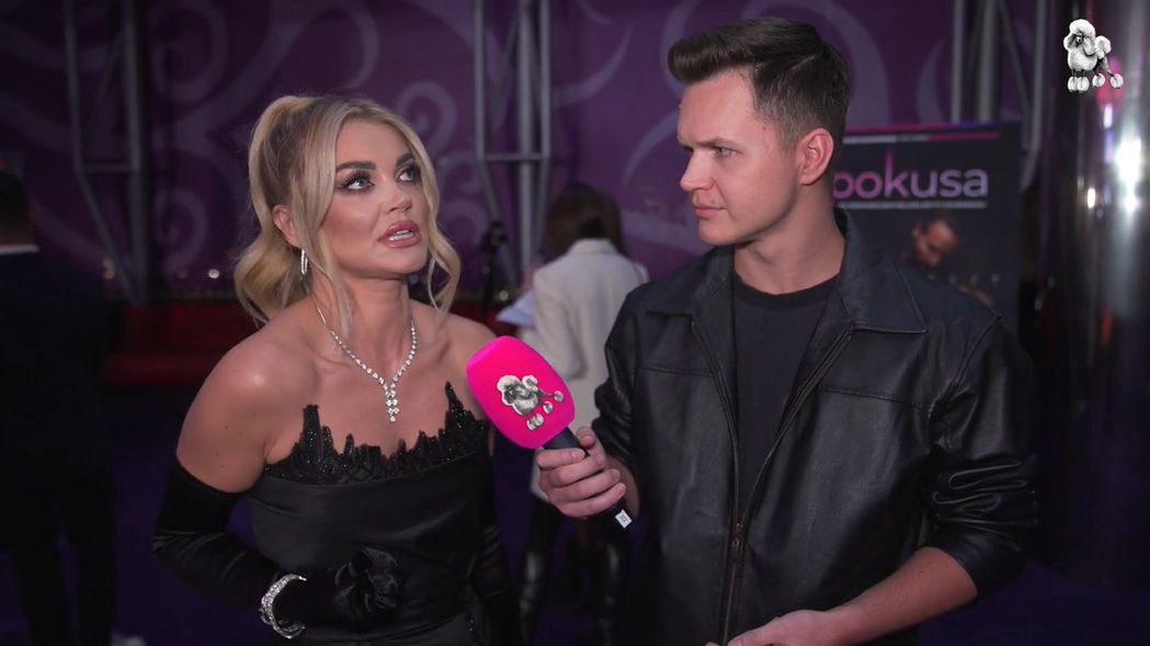 Edyta Folwarska na premierze "Pokusy"
