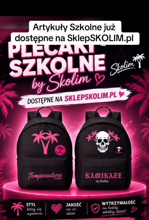 Skolim sprzedaje plecaki