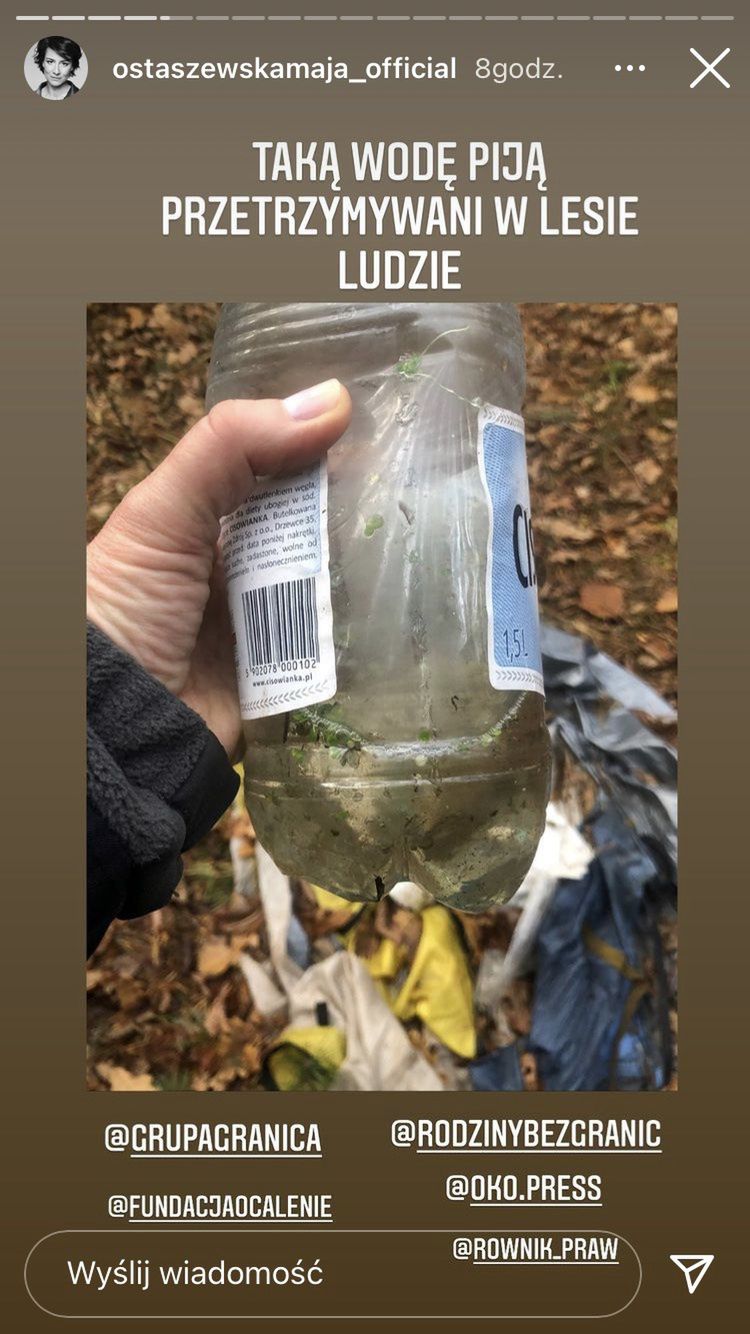 Maja Ostaszewska pokazała zdjęcia z lasu przy granicy polsko-białoruskiej 