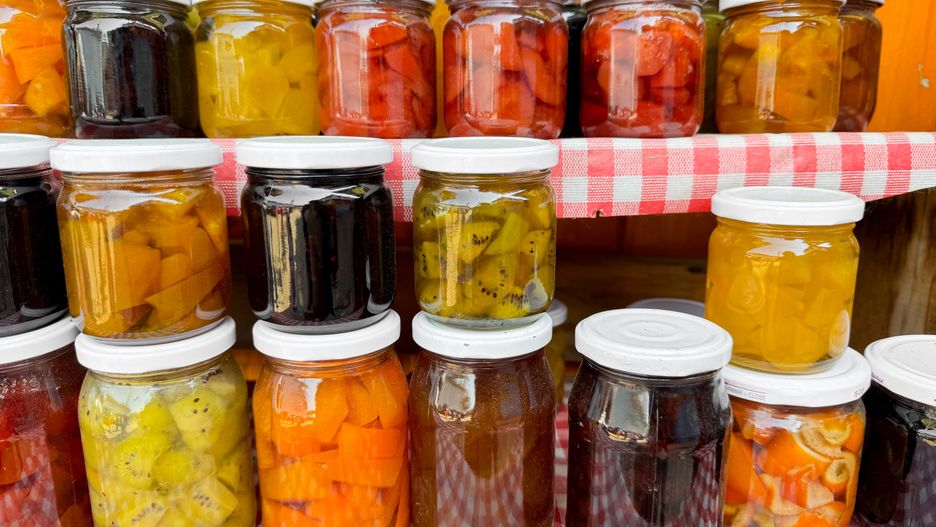 Assortment of homemade preserves in glass jars with checkered cloth, various pickled fruits and vegetables, colorful display, canned goods collection, close up with selective focus.
Assortment of homemade preserves in glass jars with checkered cloth, various pickled fruits and vegetables, colorful display, canned goods collection, close up with selective focus. High quality photo
homemade, preserves, glass jars, pickled, fruits, vegetables, colorful, canned goods, collection, close up, selective focus, checkered cloth, assortment, variety, pickling, pantry, canning, food storage, preserves shelf, kitchen, nutrition, sweet, savory, food preparation, mason jars, caps, shelf, organic, jams, jellies, pickles, chutney, food preservation, healthy, natural, ingredients, vinegar, sugar, salt, spices, condiments, gourmet, domestic, culinary, homemade food, traditional, food supply, self sufficiency, dill, peppers, cucumbers, apricots, berries, seasonal, artisanal, farmhouse, food processing, conservation, pantry staples, fruit preserve, vegetable pickle, flavor, country style, food collection, homemade, preserves, glass jars, pickled, fruits, vegetables, colorful, canned goods, collection, close up, selective focus, checkered cloth, assortment, variety, pickling, pantry, canning, food storage, preserves shelf, kitchen, nutrition, sweet, savory, food preparation, mason jars, caps, shelf, organic, jams, jellies, pickles, chutney, food preservation, healthy, natural, ingredients, vinegar, sugar, salt, spices, condiments, gourmet, domestic, culinary, homemade food, traditional, food supply, self sufficiency, dill, peppers