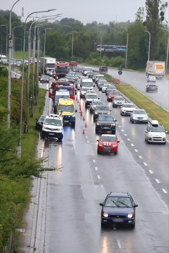 Wypadek na al. Sobieskiego we Wrocławiu