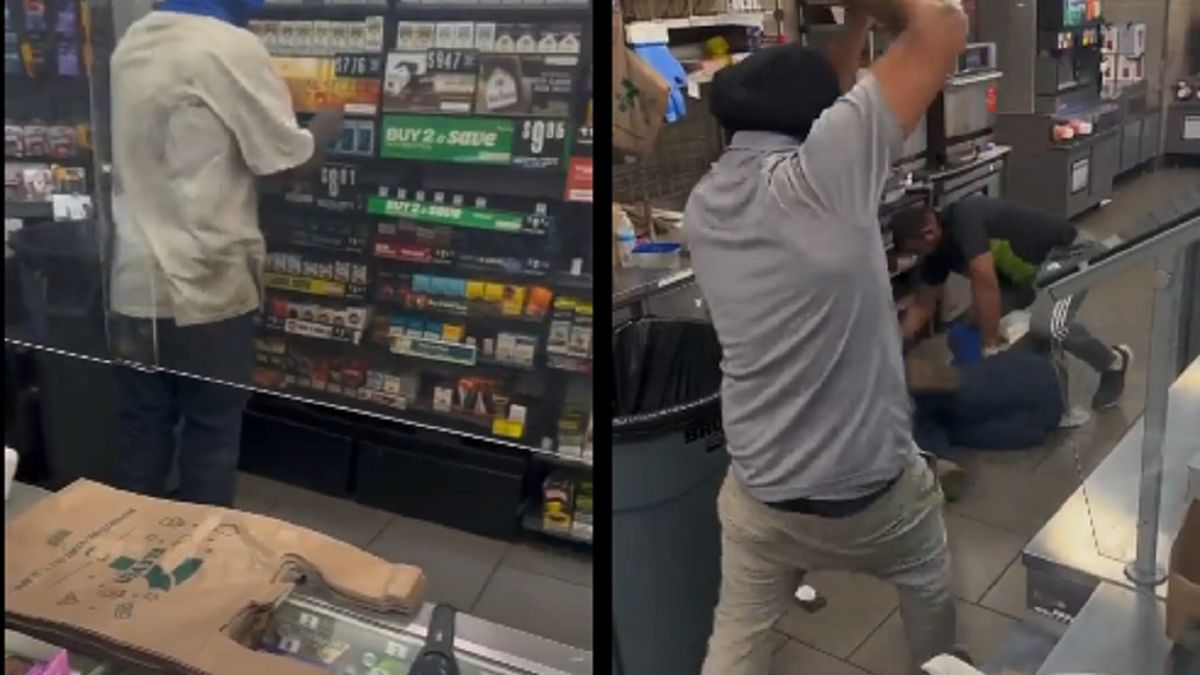 Mężczyzna został nagrany podczas włamania.