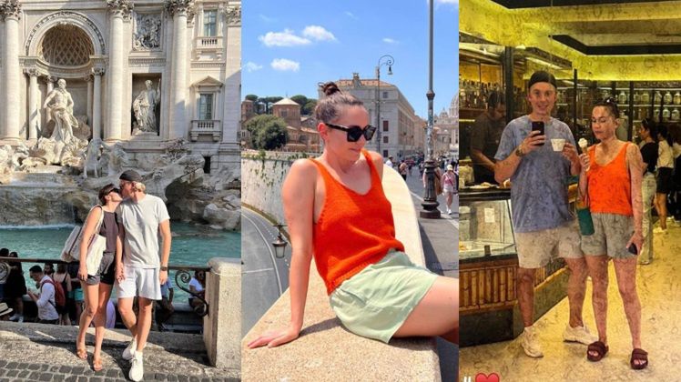 Olga Bołądź relacjonuje "rzymskie wakacje" z synem i ukochanym