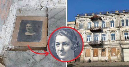 Pod podłogą w zabytkowej kamienicy odnaleziono fotografię kobiety