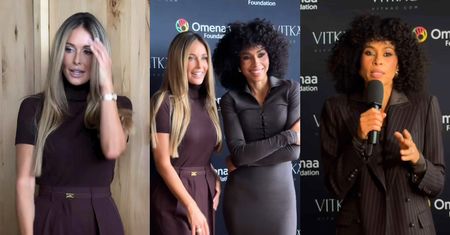 Małgorzata Rozenek i Omenaa Mensah wdzięczą się na ściance. Mocne duo? (ZDJĘCIA)